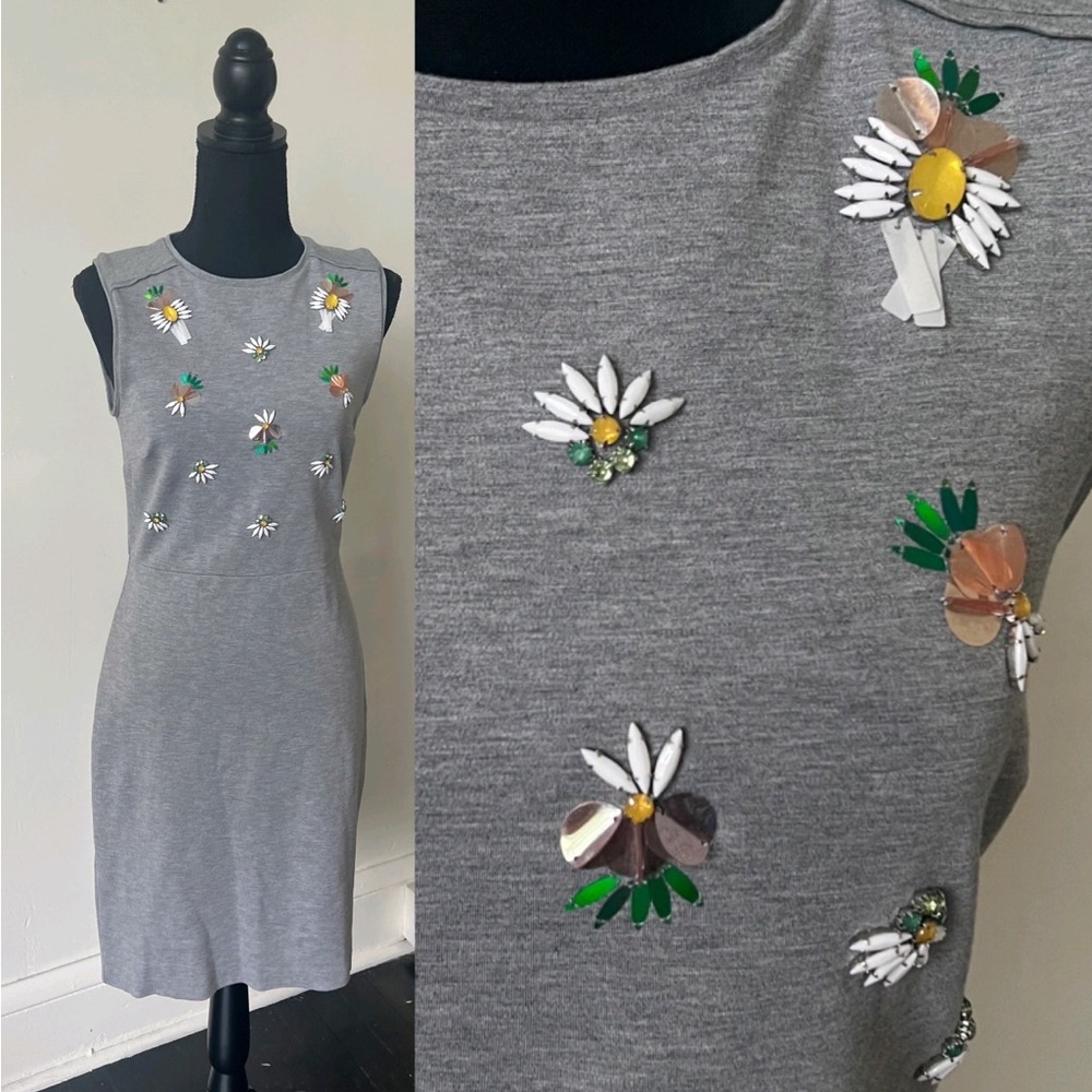 Banana Republic Pineapple Beaded Bodycon Mini Dress Size 0